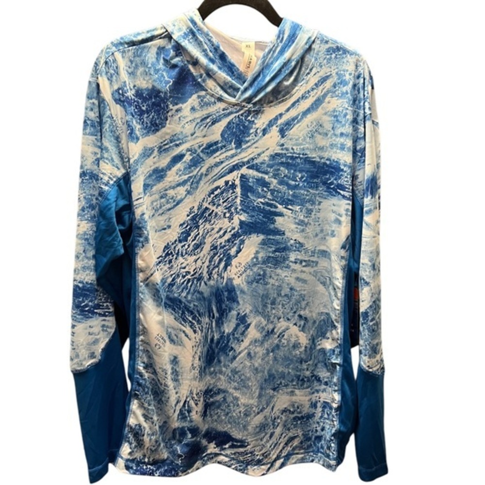 Habit WavesCollections Long Sleeve Hooded Pull Over Lightweight Jacket Size XL